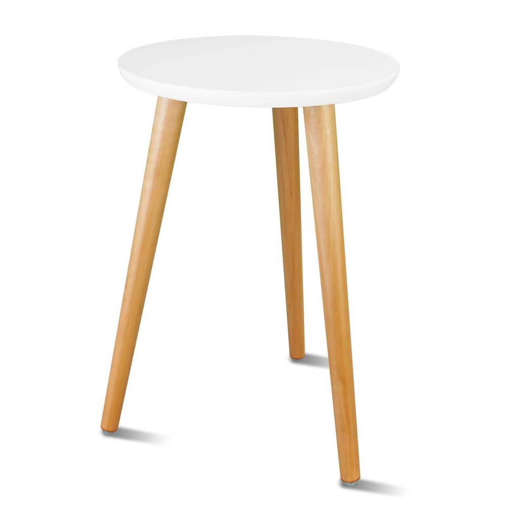 Wood Plant Stand with Mid-Century Modern Design for Indoor Plants and as a Small Side Table, White (16.5 in. H) price history on PriceWatchPro