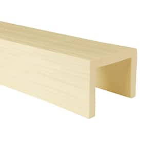 6 in. x 8-1/8 in. x 15.5 ft. Unfinished Classic Raised Faux Wood Beam