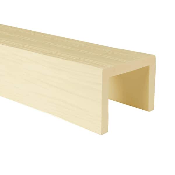 American Pro Decor 6 in. x 8-1/8 in. x 15.5 ft. Unfinished Classic Raised Faux Wood Beam