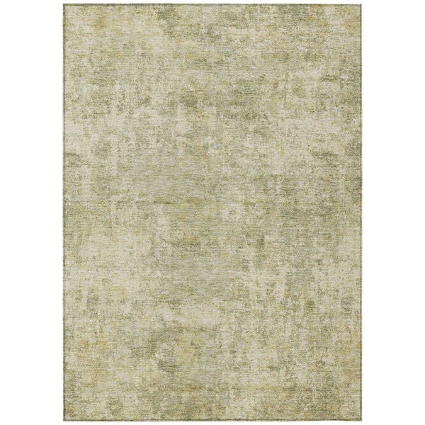 Chantille Machine Washable Indoor/Outdoor Abstract ACN2061 Sage 8 ft. x 10 ft. Area Rug