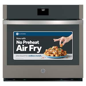 30 in. Single Smart Convection Wall Oven with No-Preheat Air Fry in Slate