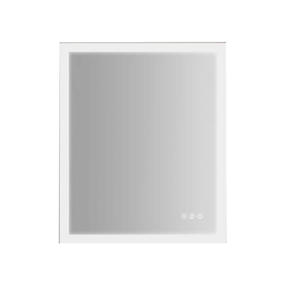 30 in. W x 36 in. H Rectangular Frameless AntiFog LED Light Wall