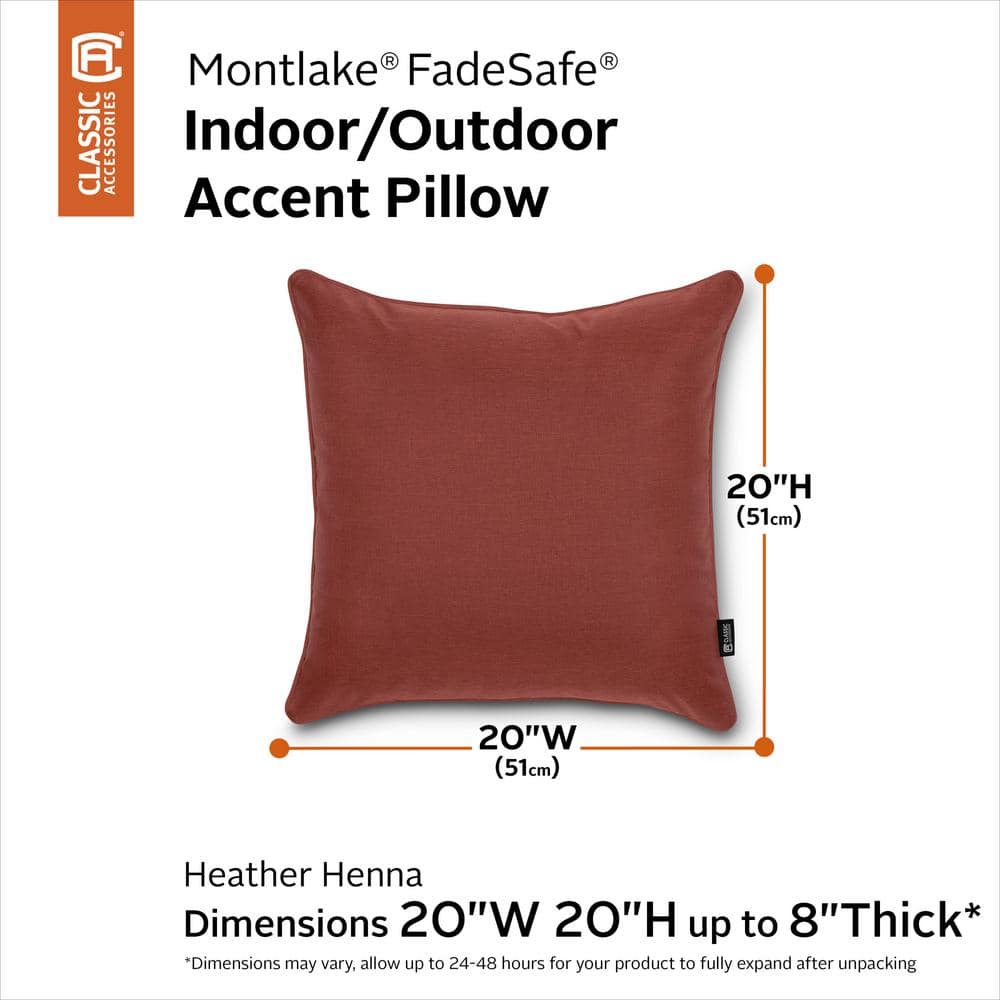Heather Henna Square Indoor/Outdoor Accent Pillow Set