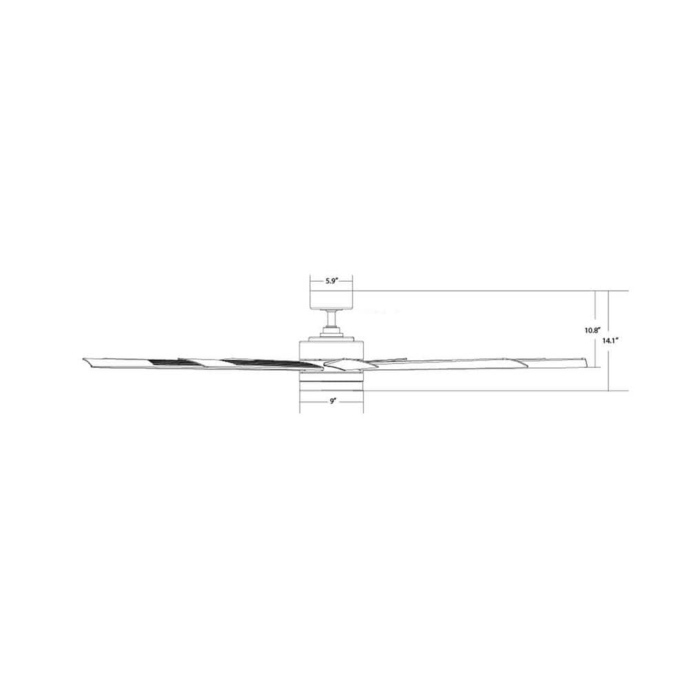 Wynd XL Bronze 72" Smart Ceiling Fan with LED Light and Remote