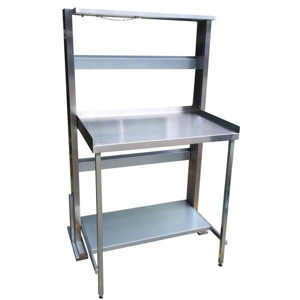 Sportsman Space Saving 33 in. Stainless Steel Folding Workbench Station