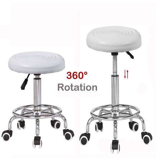 white circle stool