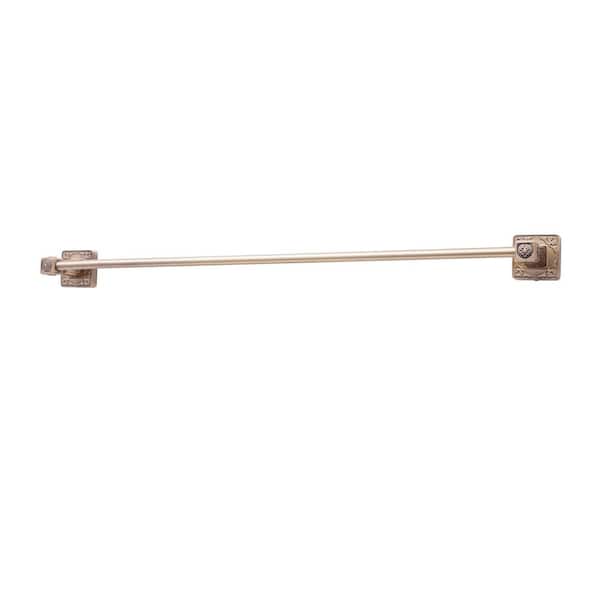 Reno Series 24 in. Towel Bar in Antique Brass