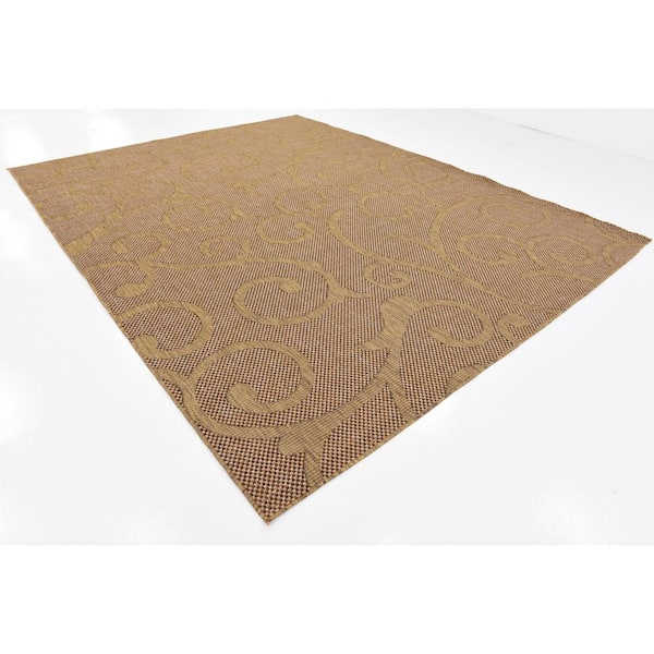 Outdoor Vine Light Brown 9' 0 x 12' 0 Area Rug