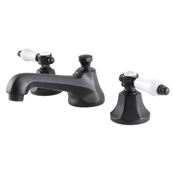 Kingston Brass Bel-Air 8 in. Widespread 2-Handle Bathroom Faucet in Matte Black