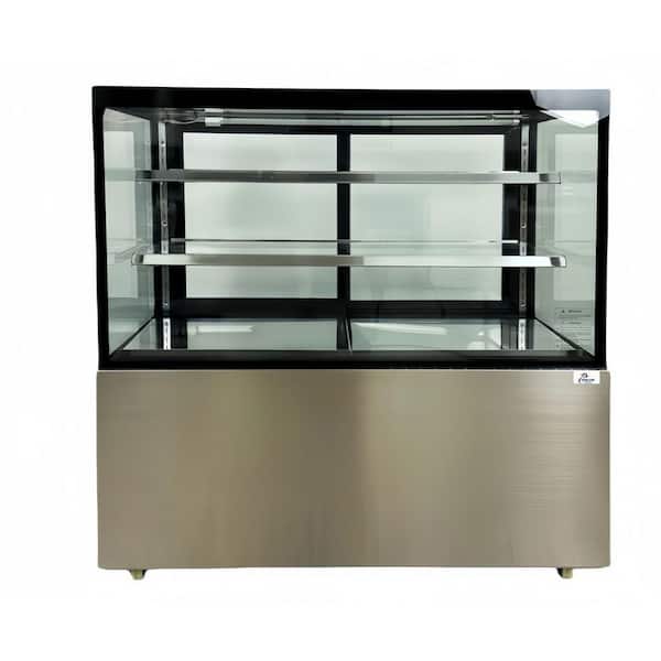 Cooler Depot 48in.W 23 cu.ft Commercial Glass Door bakery Refrigerated Refrigerator Display case in Stainless