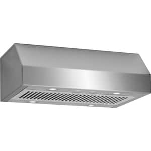 30 in. Ducted Under Cabinet Range Hood in Stainless Steel with LED Lights and Dishwasher Safe Filters