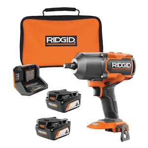 18V Brushless Cordless 4-Mode 1/2 in. High-Torque Impact Wrench with (2) 4.0 Ah Batteries, Charger, and Bag