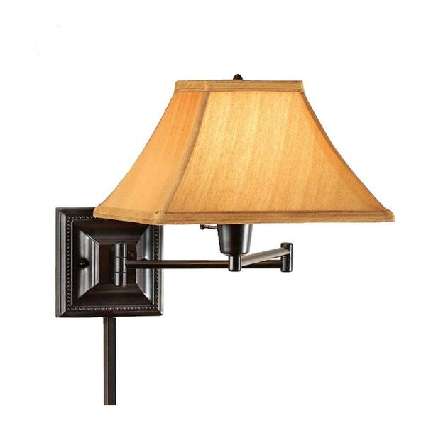 Home Decorators Collection 1-Light Bronze/Copper Kingston Swing-Arm Pin-Up Lamp