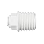 1/4 in. O.D. x 1/2 in. MIP NPTF Polypropylene Push-to-Connect Adapter Fitting