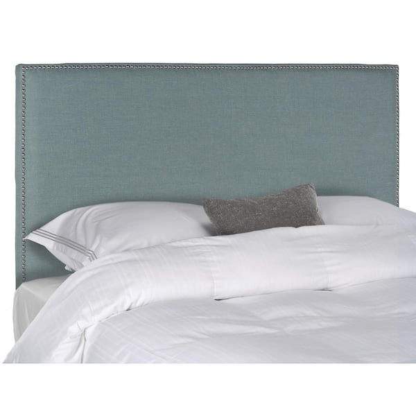 SAFAVIEH Sydney Blue Queen Upholstered Headboard MCR4628J The Home Depot