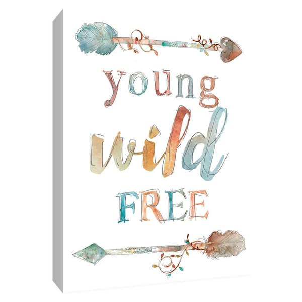 PTM Images 12 in. x 10 in. ''Young Wild Free'' Canvas Wall Art