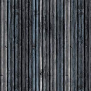 Falkirk Jura II 28 in. x 28 in. Peel and Stick Charcoal, Blue, Beige Faux Wood PE Foam Decorative Wall Paneling (5-Pack)
