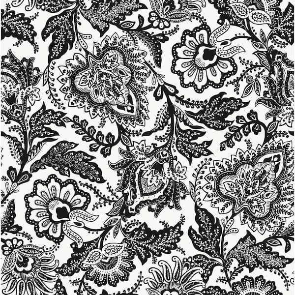 Vera Bradley Black Java Peel and Stick Wallpaper Sample VBS4015SAM ...