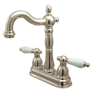 Victorian 2-Handle Bar Faucet in Polished Nickel