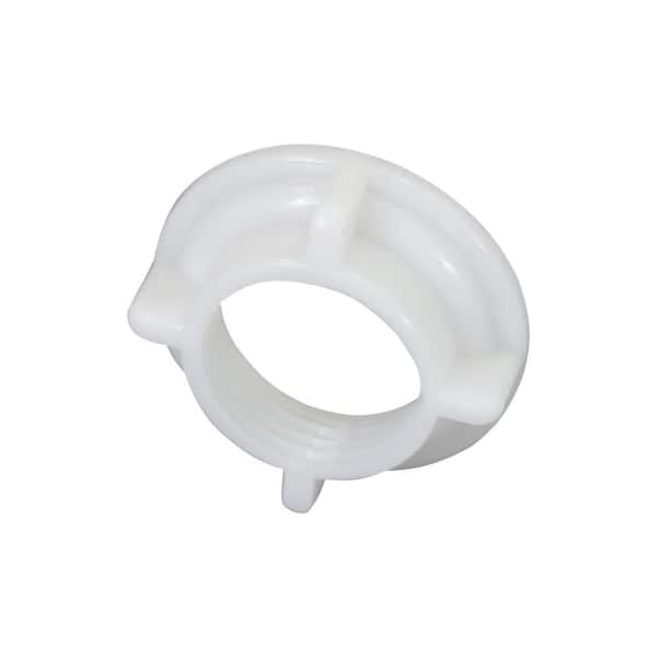 85 in. White ABS Plastic Valve Nut Fittings for Supply Outlet Box 2-Pack