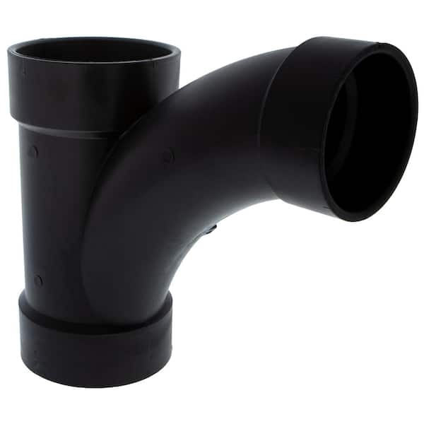 NIBCO 4 in. x 4 in. x 3 in. ABS DWV Hub Sanitary Tee