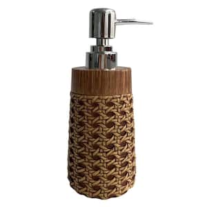 Monaco Soap Dispenser or Lotion Pump (1-Piece) Bathroom Accessory- Brown