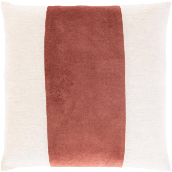 Livabliss Riaz Dark Brown Poly 18 in. x 18 in. Throw Pillow