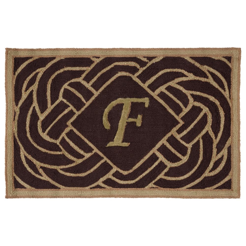 SAFAVIEH Monogram Chocolate 3 ft. x 4 ft.