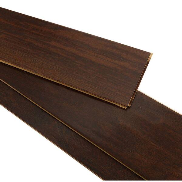 tobacco barn laminate flooring Bruce American Vintage Scraped Tobacco Barn 3/8 in. T x 5 in. W x Varying L  Engineered Hardwood Flooring (25 sq. ft. / case) EAMV5TB