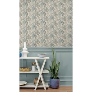 Cozumel Steam Tropical Palm Vinyl Peel and Stick Wallpaper Roll (Covers 30.75 sq. ft.)