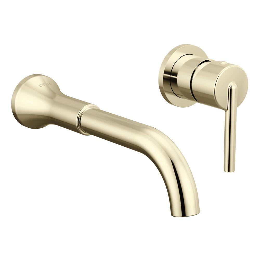 Trinsic 1-Handle Wall Mount Bathroom Sink Faucet in Polished Nickel (Valve Not Included)