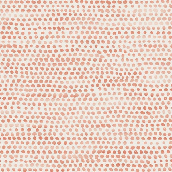 Tempaper Moire Dots Coral Peel and Stick Wallpaper Sample