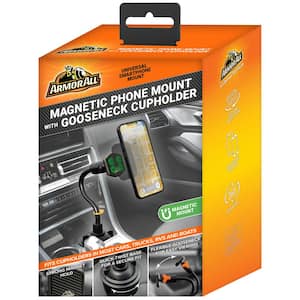 Magnetic Phone Mount With Gooseneck Cupholder, Turns 360-Degrees