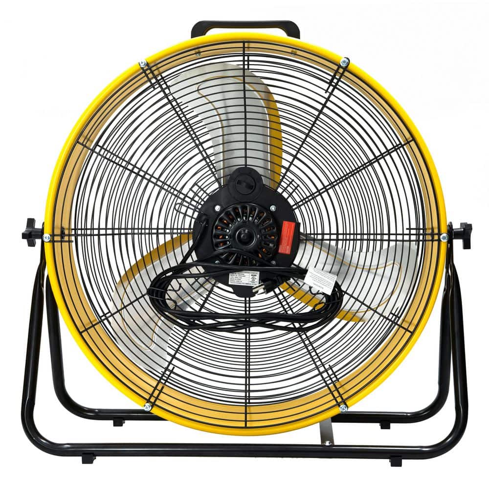 24 in. Portable High Velocity Drum Fan in Yellow With 3 Speed, 8200 CFM , UL Listed price history on PriceWatchPro