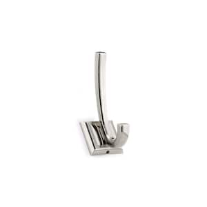 4-7/8 in. (124 mm) Polished Nickel Transitional Wall Mount Hook