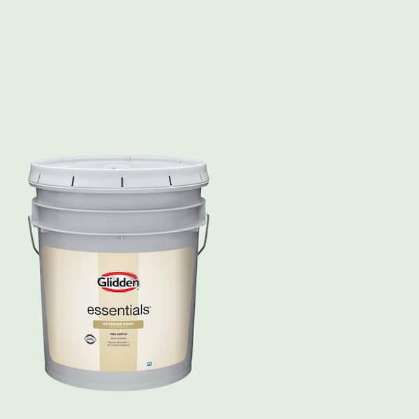 Glidden Essentials 5 gal. PPG1131-1 Green Whisper Satin Exterior Paint