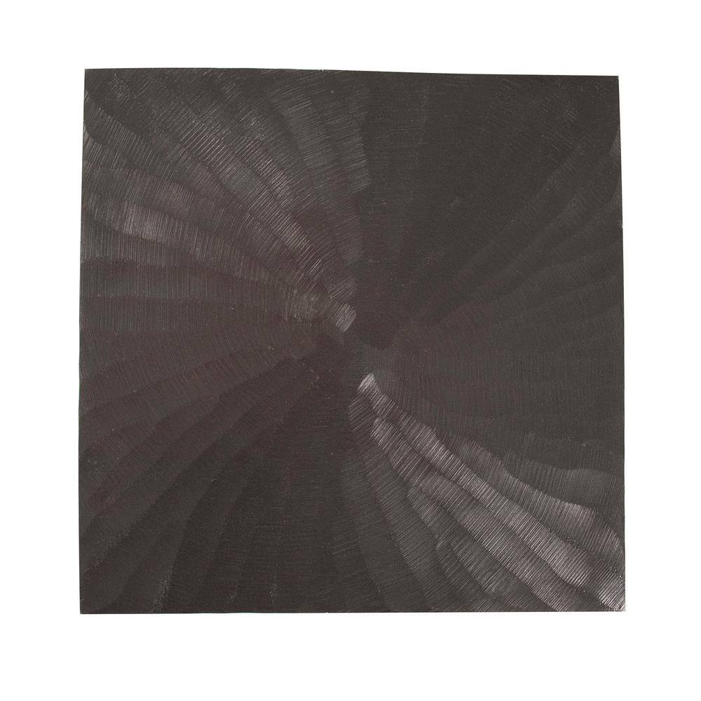Graphite Cast Aluminum Square Martini Pedestal Table