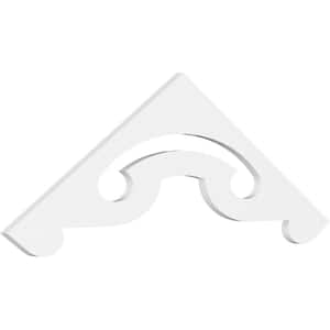 1 in. x 48 in. x 16 in. (8/12) Pitch Northwest Gable Pediment Architectural Grade PVC Moulding