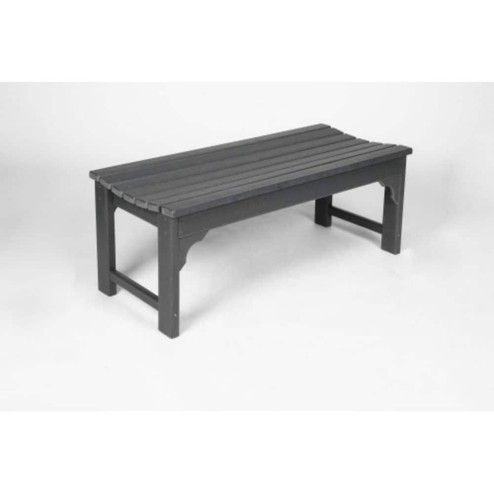 Backless HDPE Adirondack Bench, Wood Texture, Weather Resistant, UV Resistant, Gray price history on PriceWatchPro