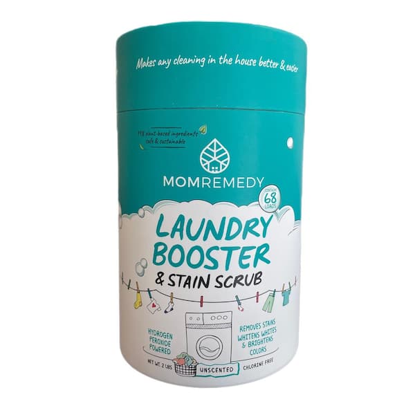 MOMREMEDY Laundry Booster and Stain Scrub Powder Laundry Detergent (Unscented)- 2