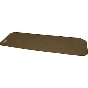 1.25 in. High x 42 in. Wide Recycled Polymer Dusted Cappuccino Threshold Wheelchair Ramp