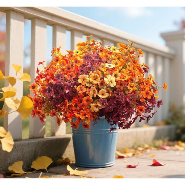 13.5 in. Multi-Colored Indoor/Outdoor Artificial Daisy Flower 16