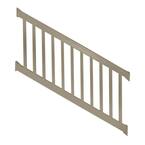 Weatherables Vilano 3 Ft. X H 6 Ft. W Vinyl Khaki Stair Railing Kit WKR ...