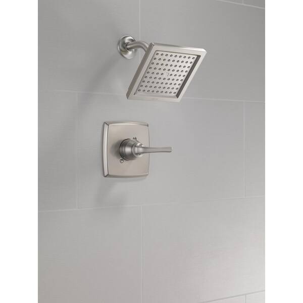 Delta Geist Matte Black 1-handle Single Function Square