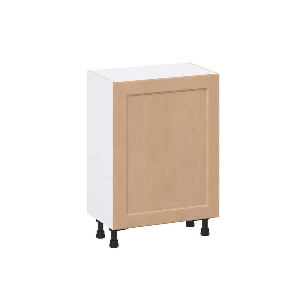 Lakewood 24 in. W x 14.75 in. D x 34.5 in. H Assembled Shaker Full Height Door Base Cabinet in Sugar Cookie w/ 3-Drawers price history on PriceWatchPro