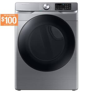 7.5 cu. ft. Vented Front Load Stackable Electric Dryer in Platinum Glass with Wi-Fi Enabled, Sensor Dry