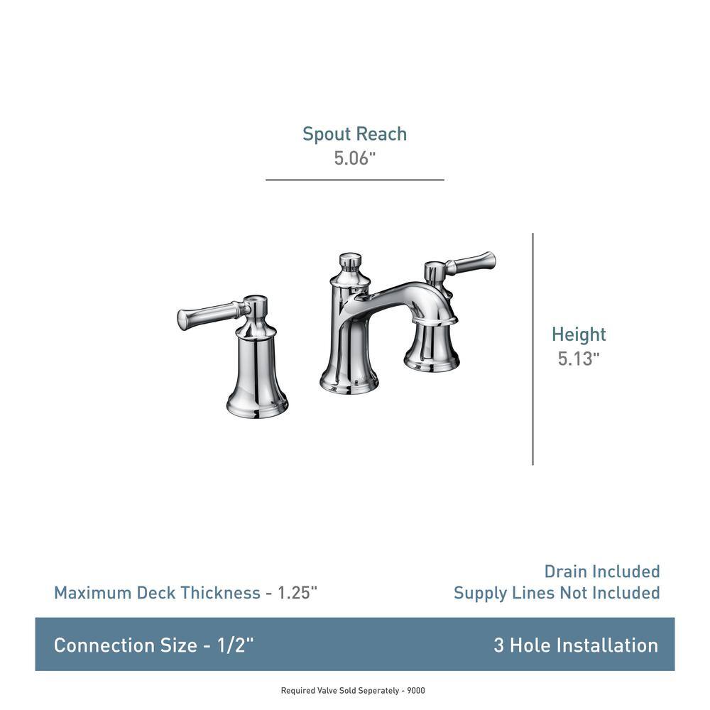 Modern Elegance 16" Black Bronze Widespread Bathroom Faucet