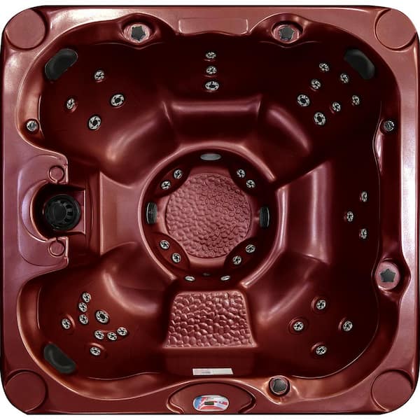 American Spas 7-Person 40-Jet 240-Volt Premium Acrylic Bench Spa Standard Hot Tub with Ozonator and 5.5kW Heater