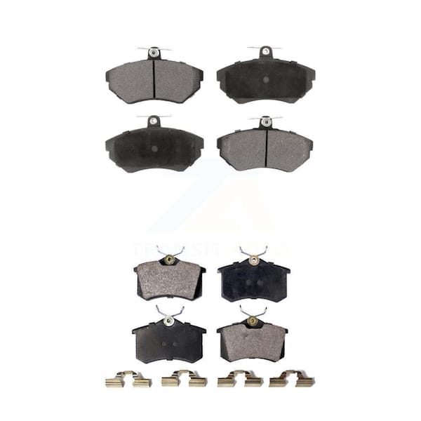 TEC Front Rear Ceramic Brake Pads Kit For 1999-2002 Volkswagen Cabrio KTC-100370
