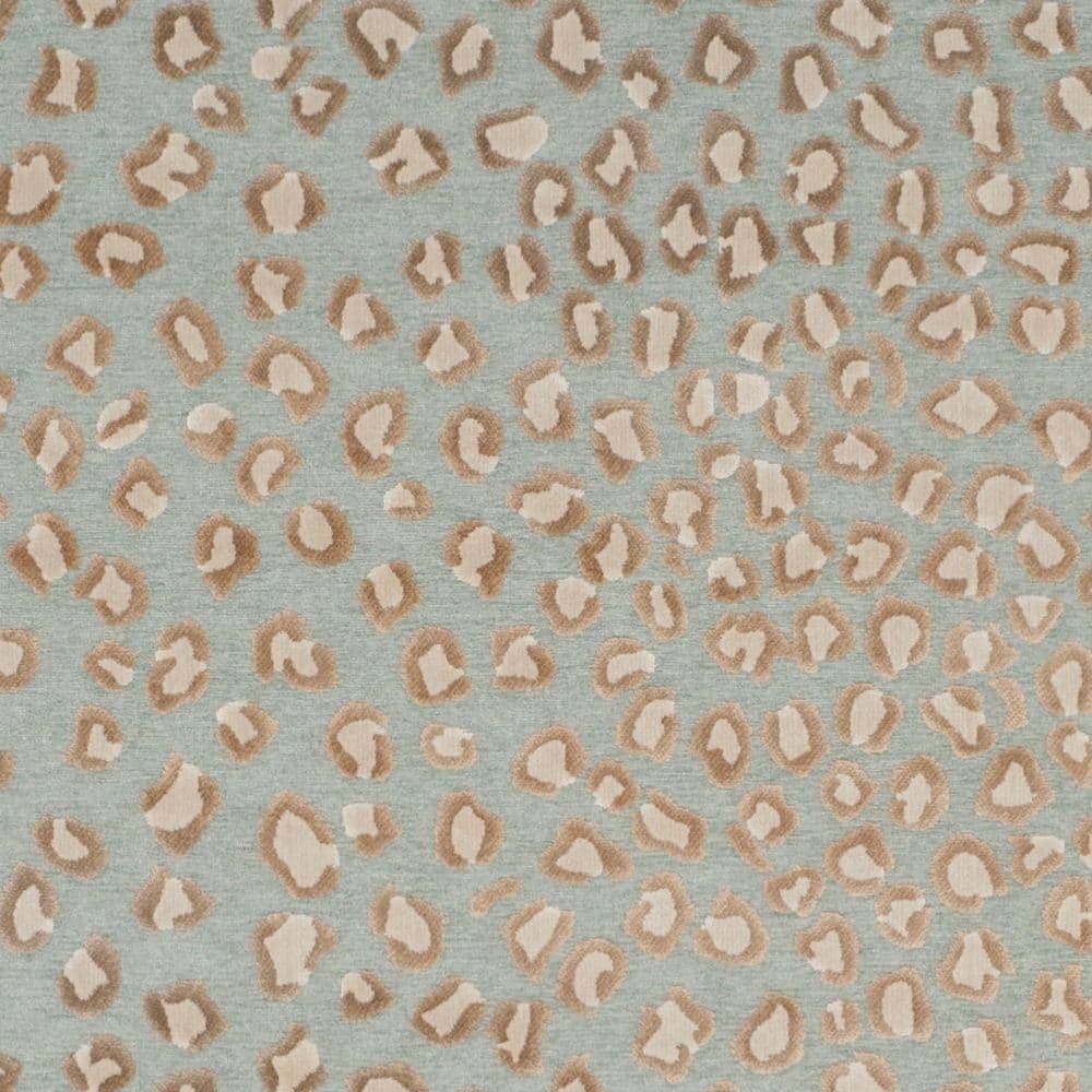 Stone Aqua Elegance 8' x 10' Wool-Viscose Blend Area Rug